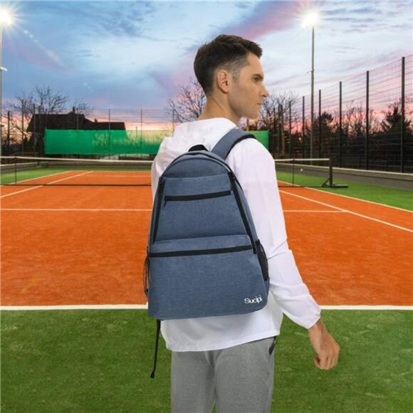 Tennis Bag Professional Tennis Backpack for Men and Women Racket Bags Holds - Picture 6 of 7